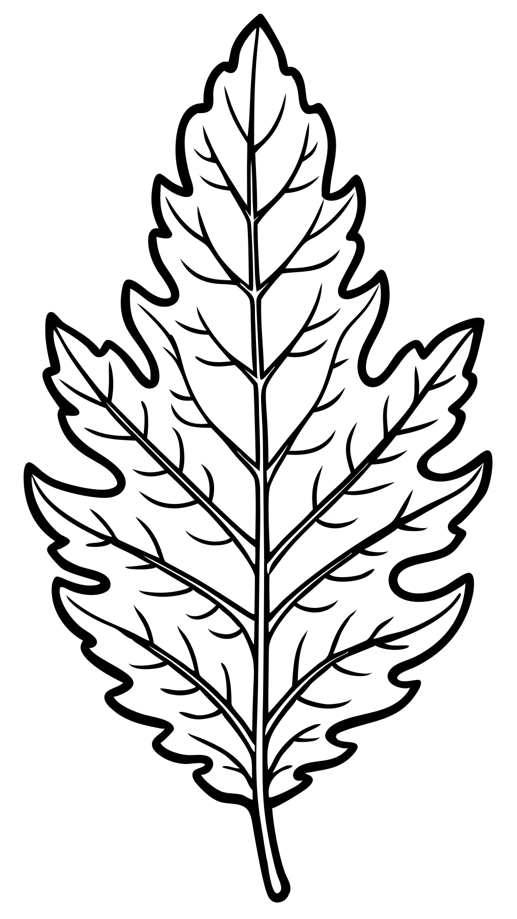 leaf coloring pages